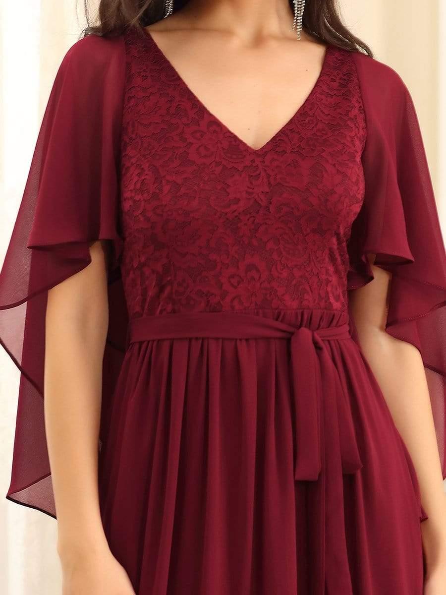 Burgundy Long Choir Dresses #style_EP00640BD