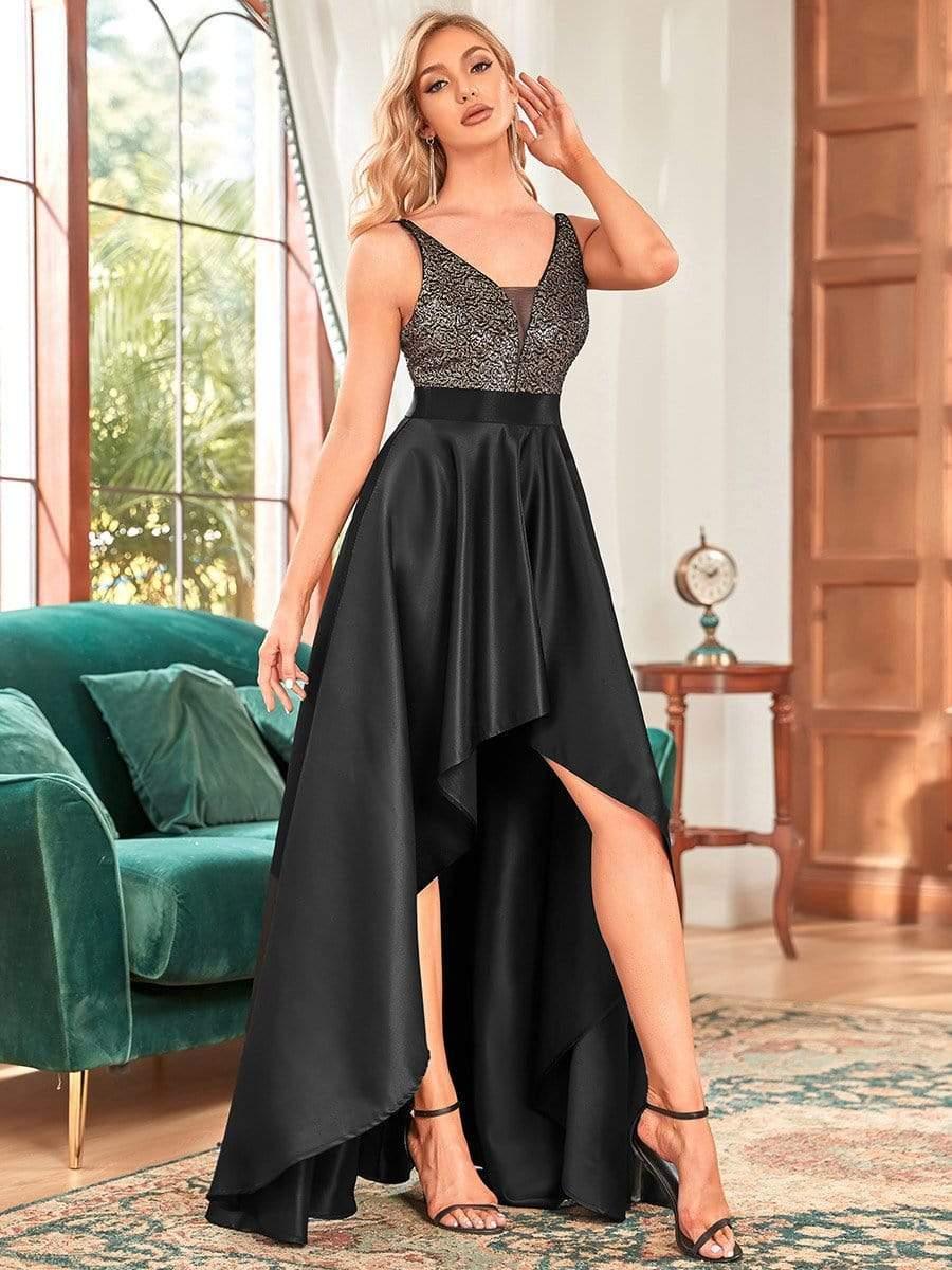 ever ALYNA|Sparkly Bodice High Low Prom Dresses for Women