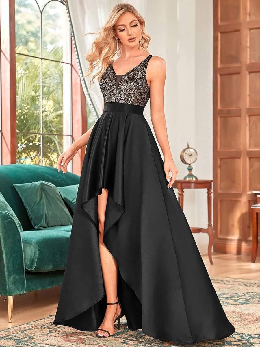 ever ALYNA|Sparkly Bodice High Low Prom Dresses for Women