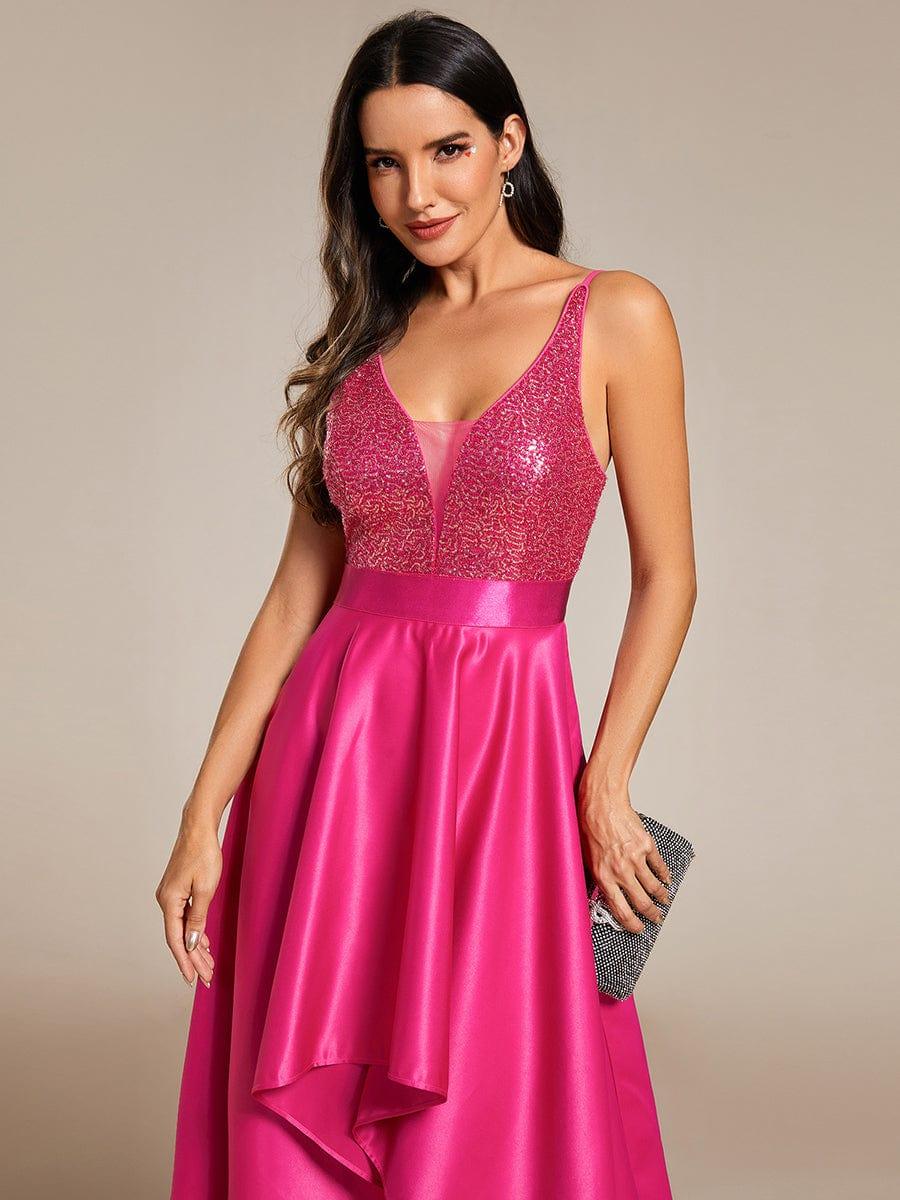 ever ALYNA|Sparkly Bodice High Low Prom Dresses for Women