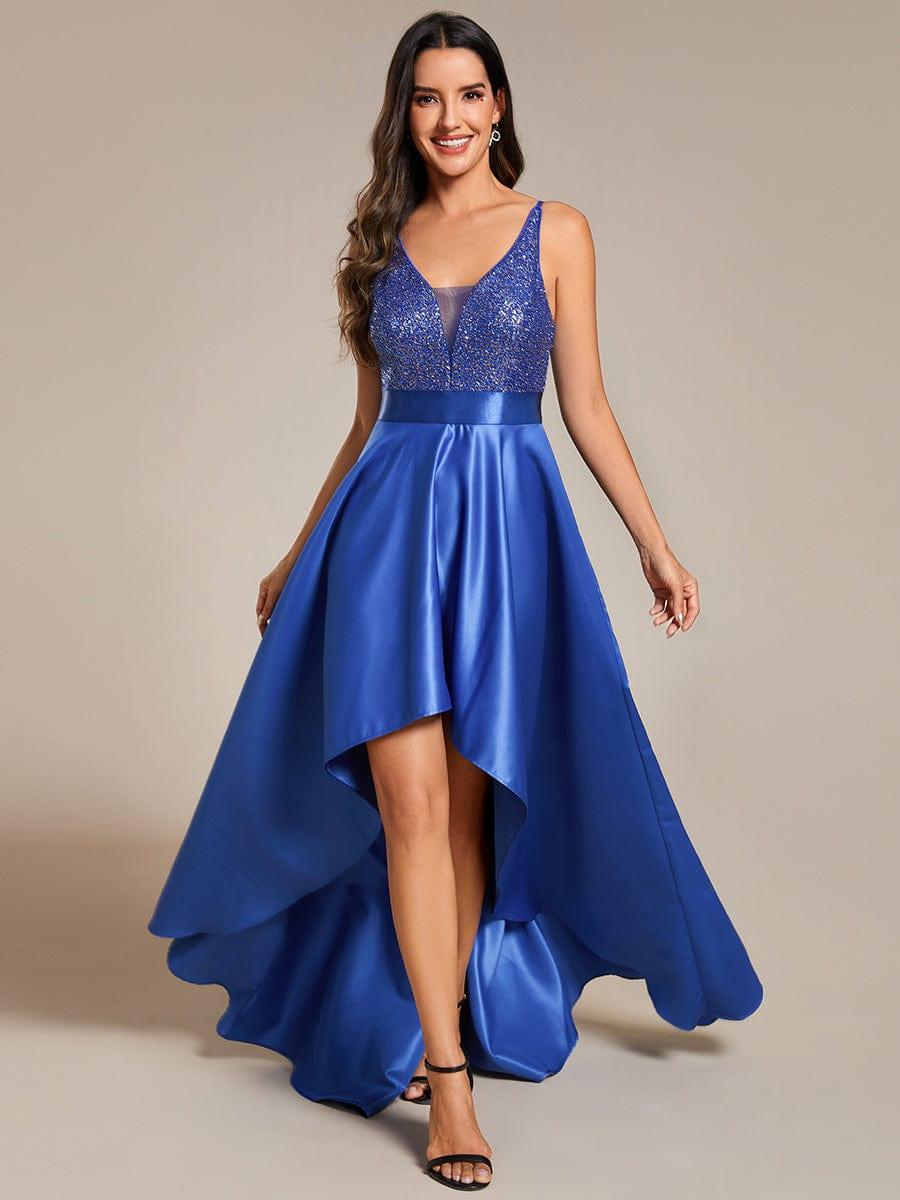 ever ALYNA|Sparkly Bodice High Low Prom Dresses for Women