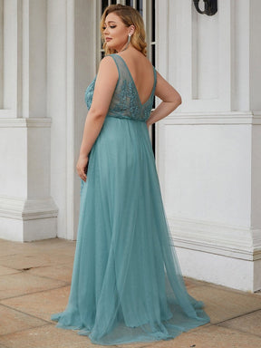 Plus Size Maxi Long Ethereal Tulle Formal Evening Dress
