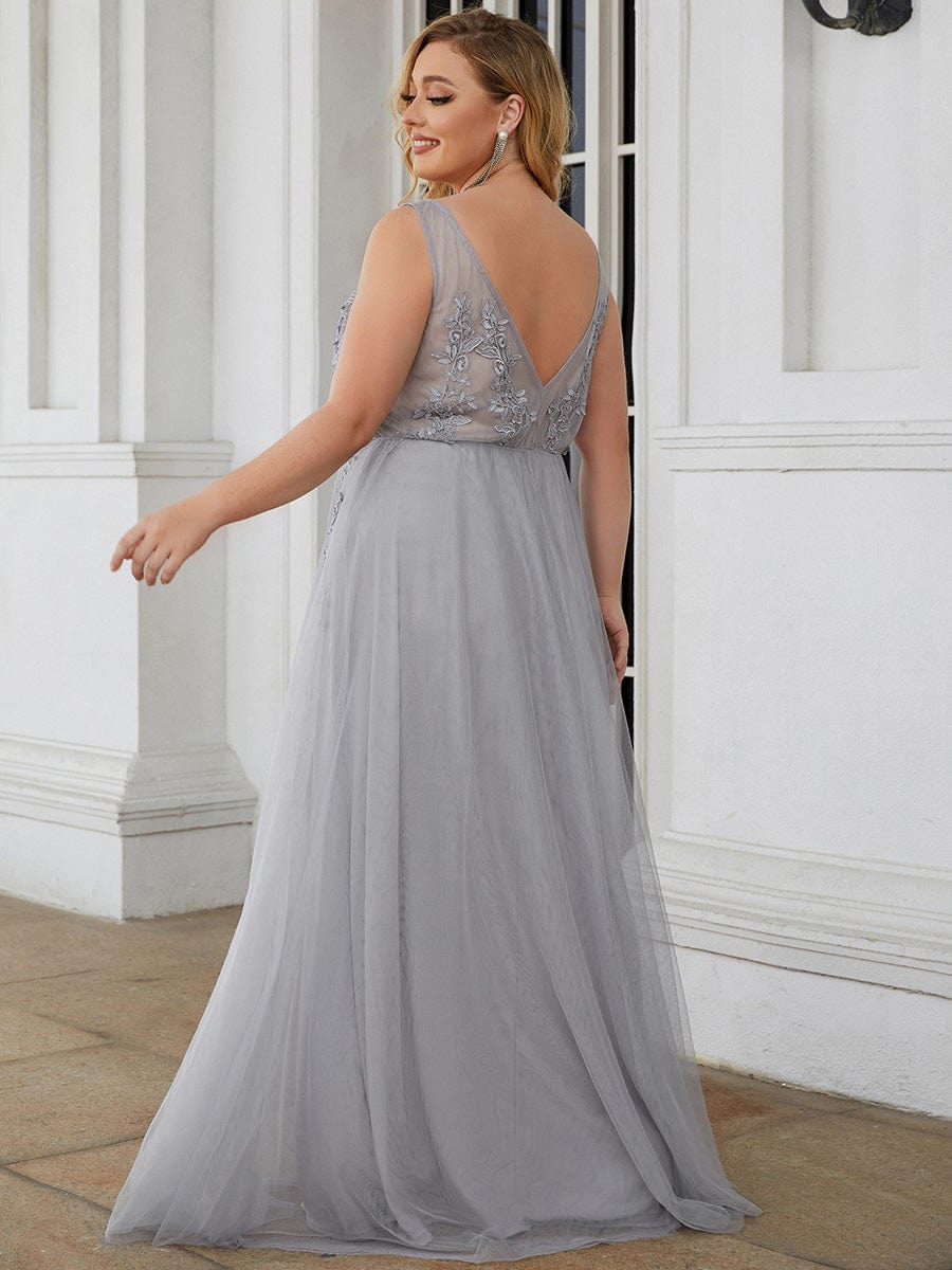 Custom Size Maxi Long Elegant Ethereal Tulle Evening Dress
