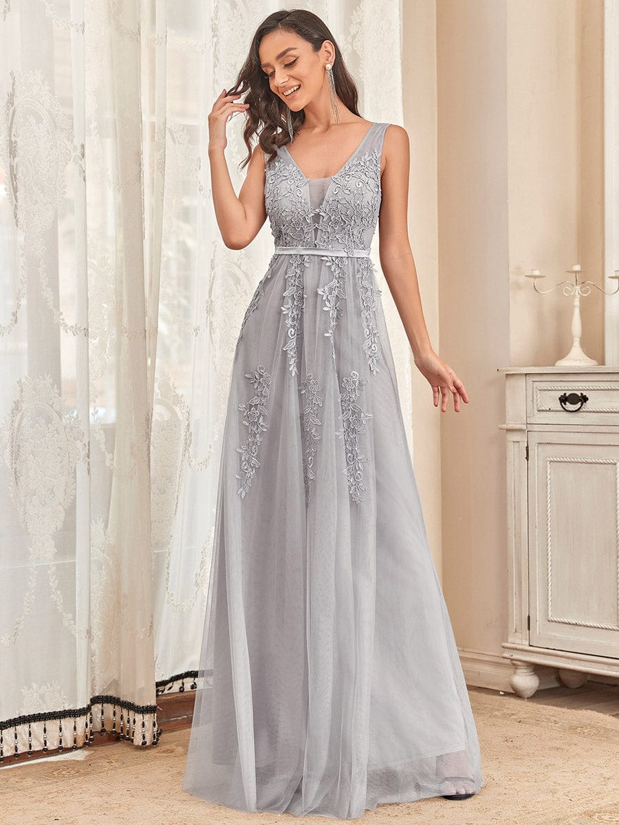 Maxi Long Elegant Ethereal Tulle Evening Dress
