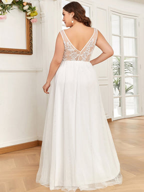 Plus Size Maxi Long Elegant Ethereal Tulle Wedding Dress