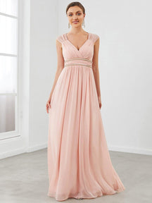 Pink Bridesmaid Gowns #style_EP08698PK