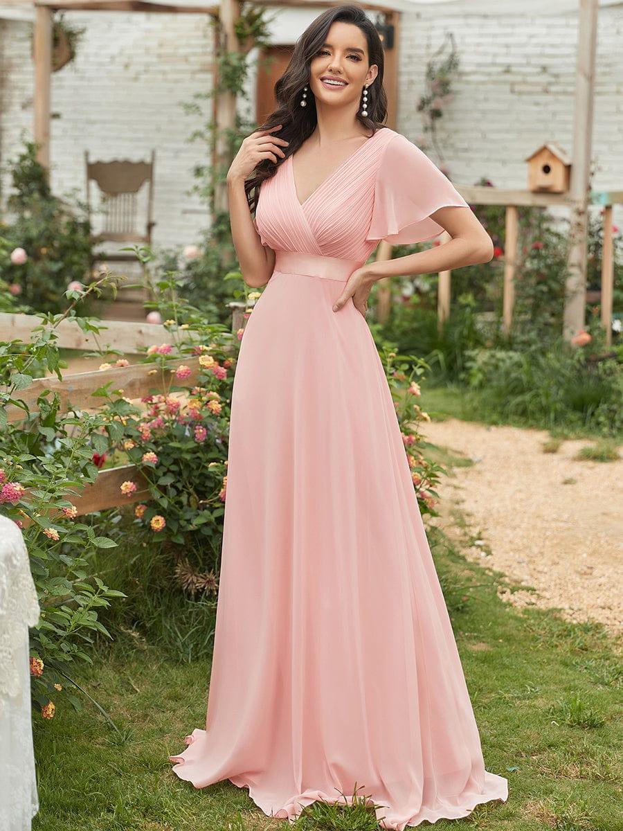 Pink Bridesmaid Gowns #style_EP09890PK