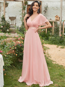 Pink Bridesmaid Gowns #style_EP09890PK