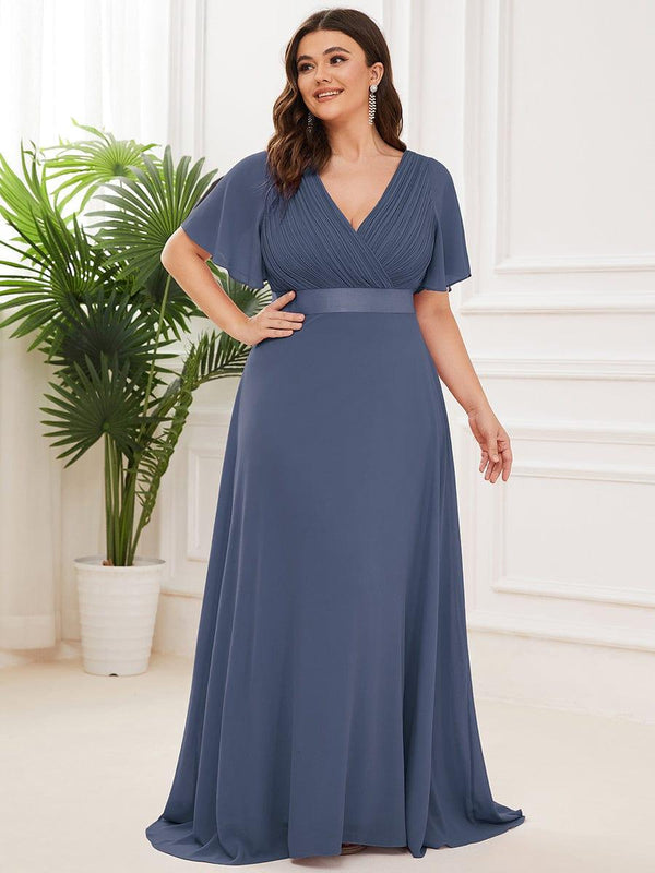 Hot Sale Plus Size Empire Waist Evening Dress