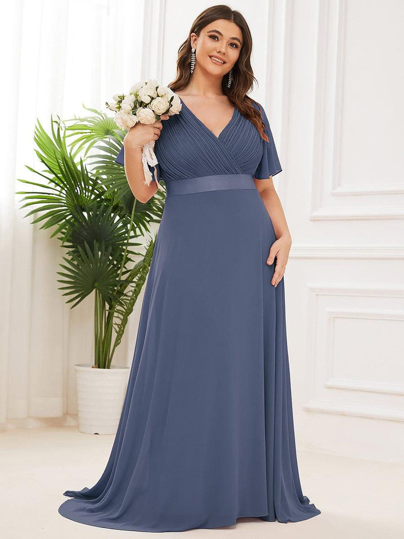 Hot Sale Plus Size Empire Waist Evening Dress