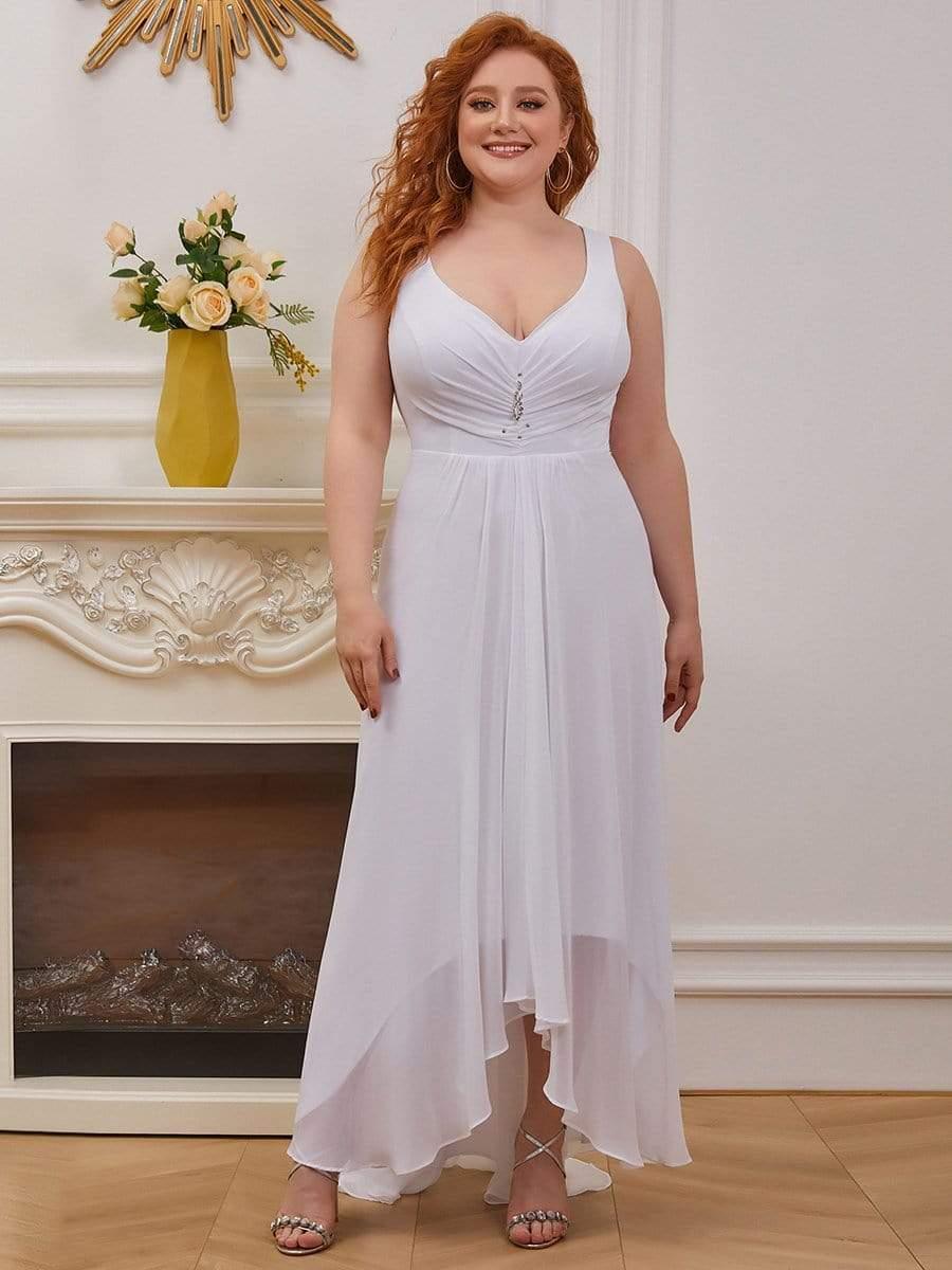Plus Size Formal Chiffon High Low Cocktail Dresses - Ever-Pretty US Plus Size Formal Chiffon High Low Cocktail Dresses - Ever-Pretty US