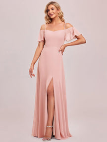 Pink Bridesmaid Gowns #style_ES00237PK