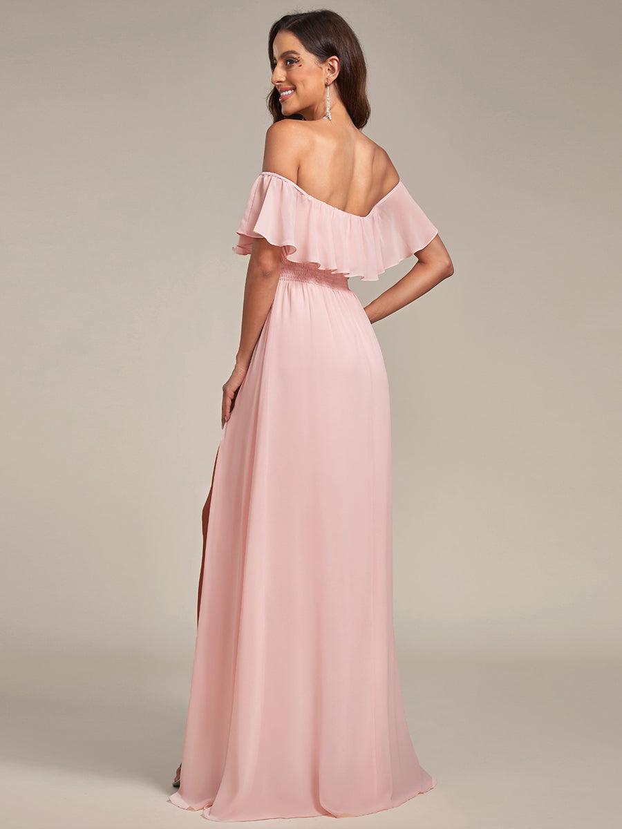Pink Bridesmaid Gowns #style_ES00969PK
