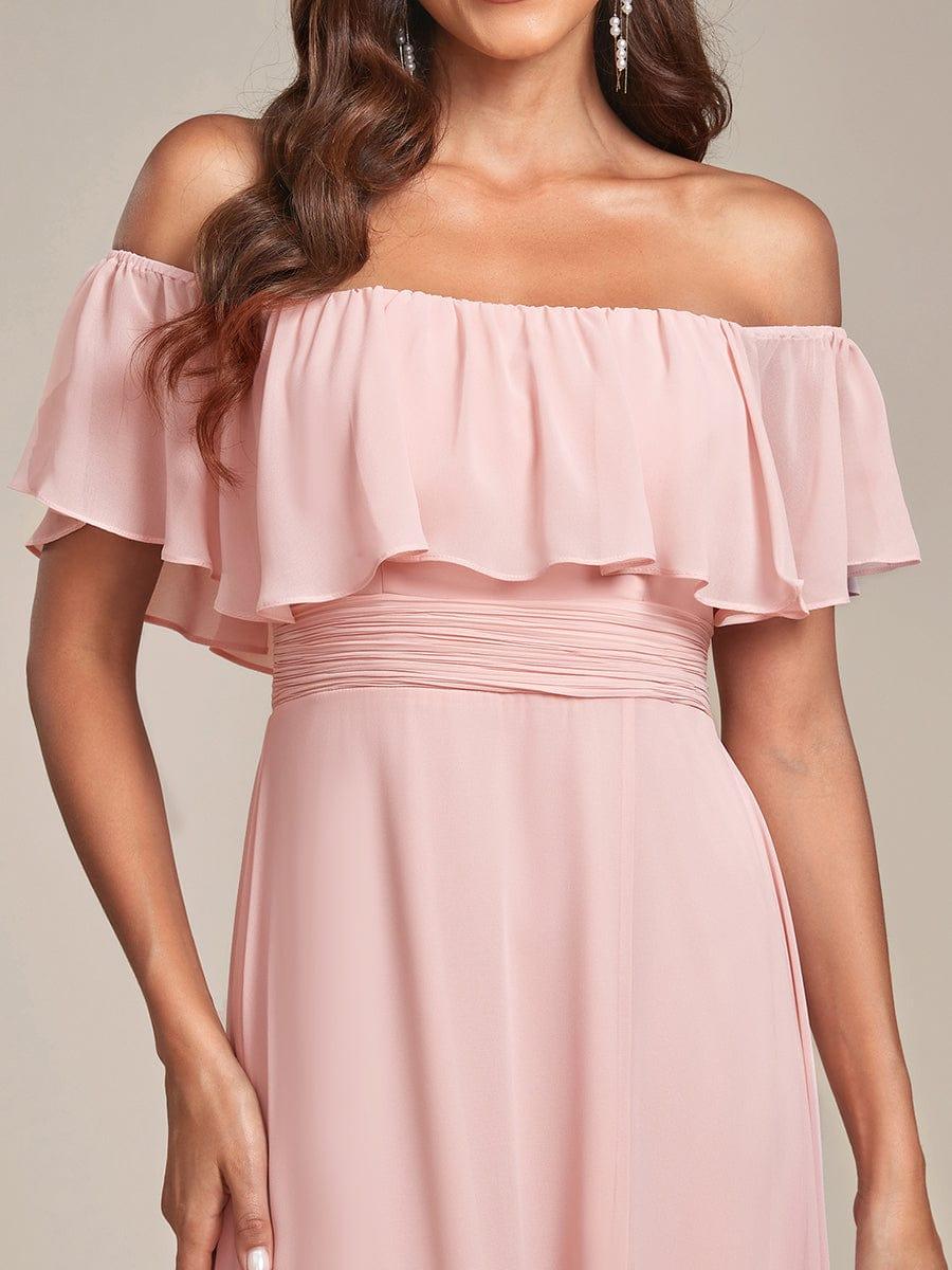 Pink Bridesmaid Gowns #style_ES00969PK