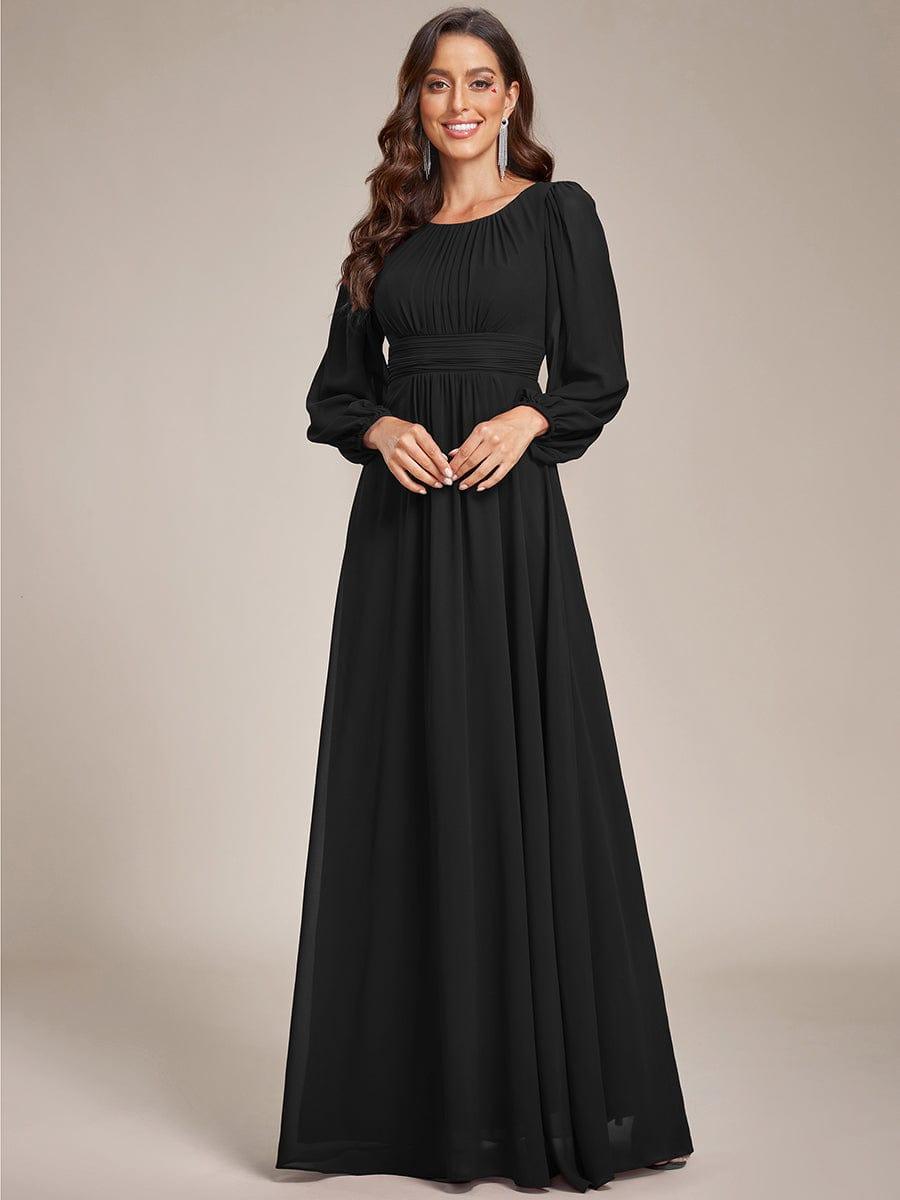 See-through Chiffon Puff Long Sleeve Mother Dress Ever-Pretty US