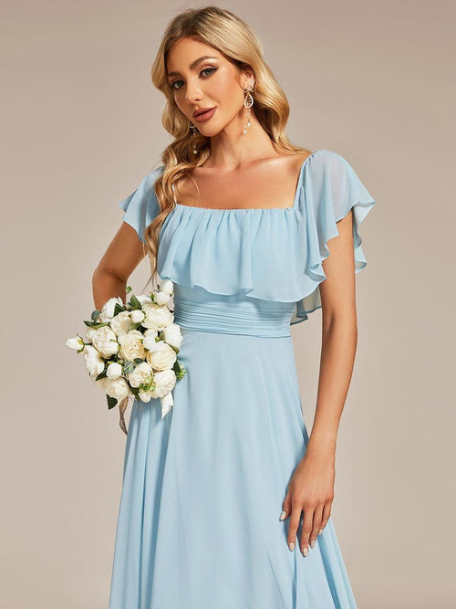 Charming Off-Shoulder Asymmetrical Bridesmaid Dress