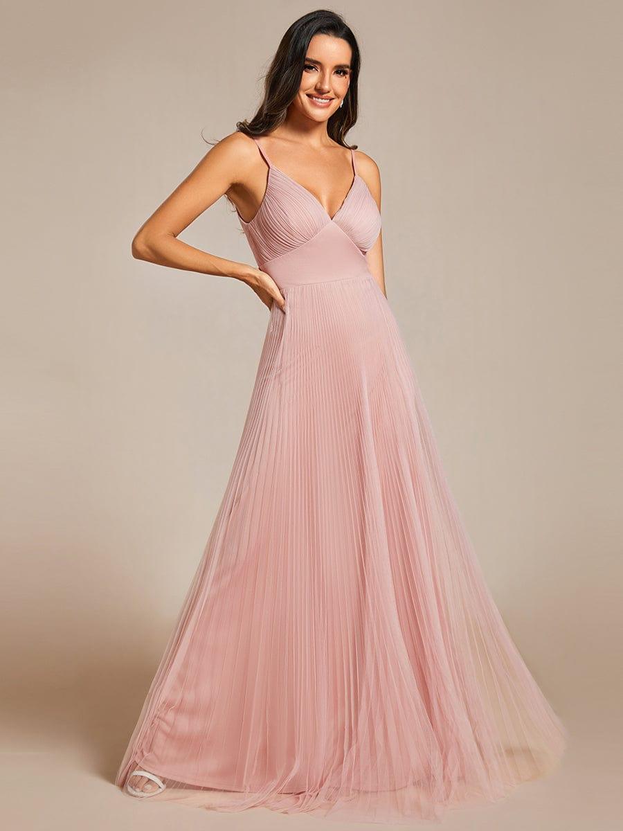 Empire Waist A-LineTulle Bridesmaid Dress|Timeless Elegance