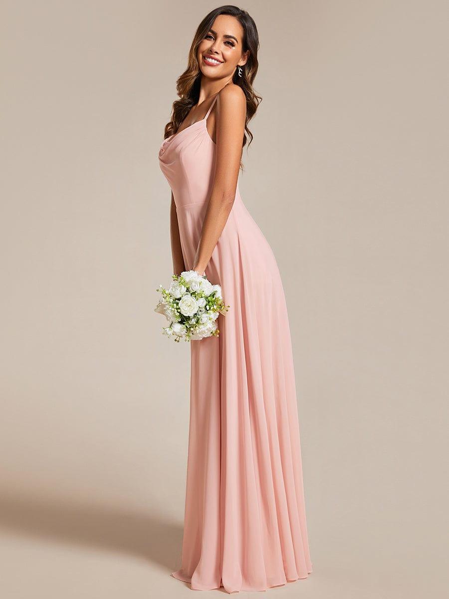 crisscross off the shoulder mesh bridesmaid dress Chic Sleeveless A-Line with Criss-Cross Back Maxi dress