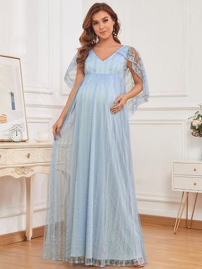 Vintage Fitted Floor-Length Tulle Maternity Dress