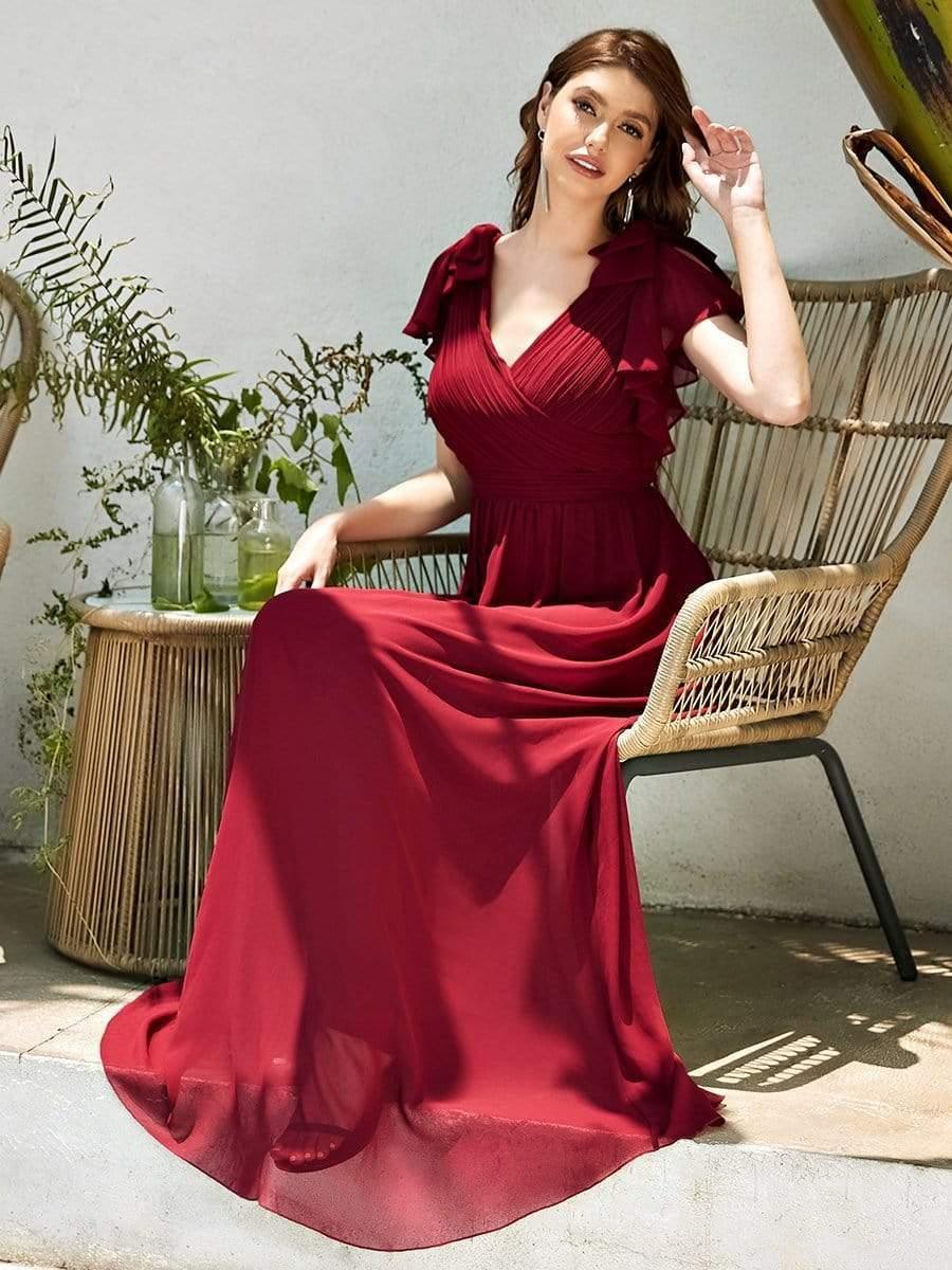 Satin long dress with chiffon floral bodice discount