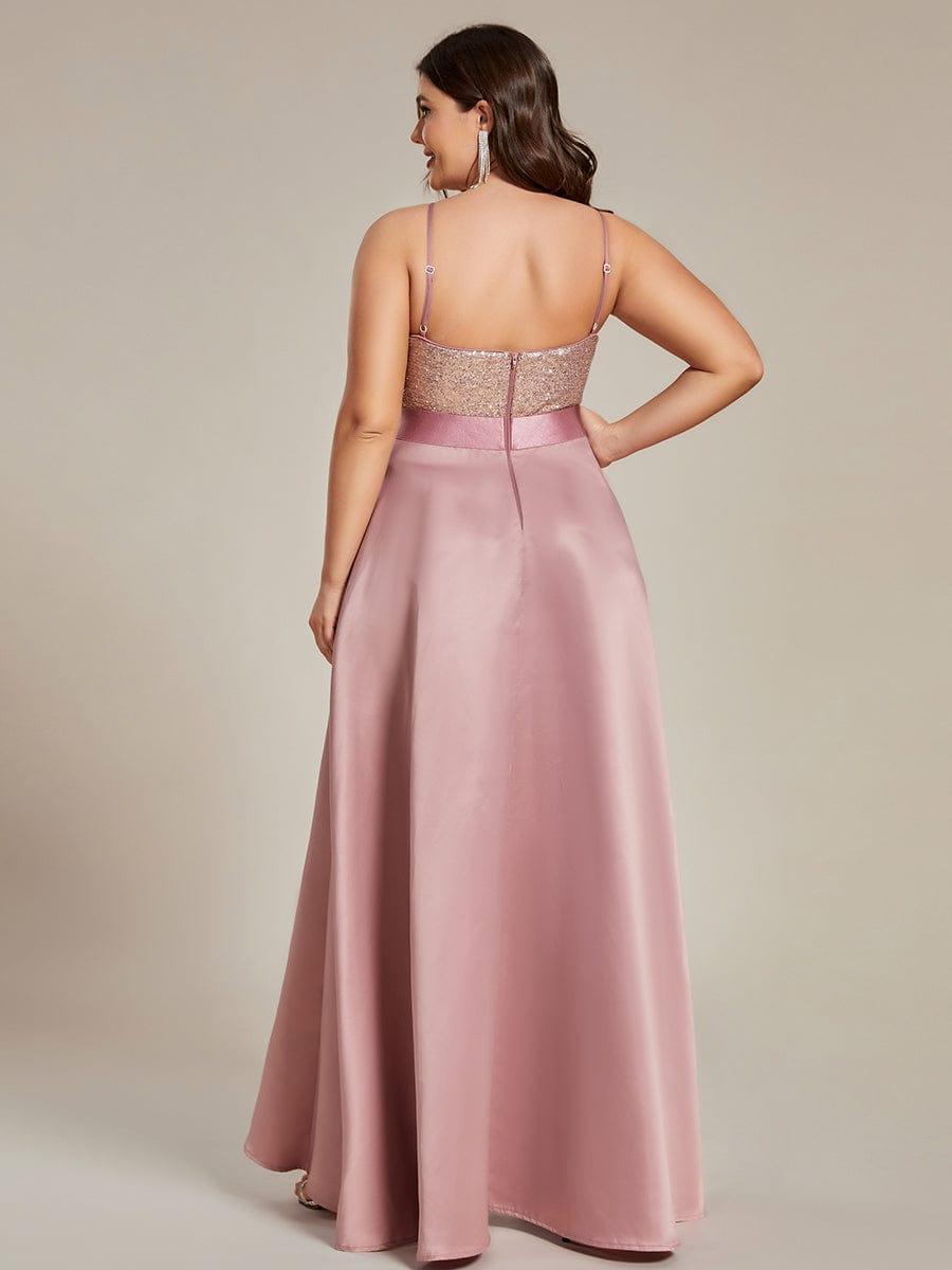 Asymmetrical Plus Size Formal Dresses for Prom #color_Purple Orchid 