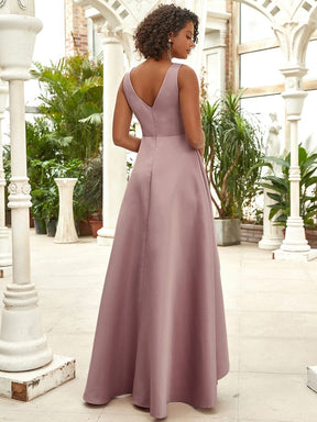 Women's V-Neck High Low Cocktail Party Dresses