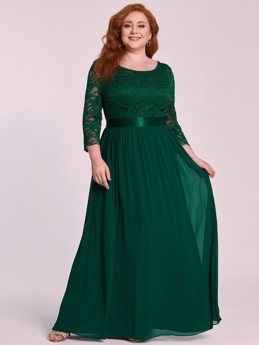 Women's Fashion Long Sleeve O-Neck Swing Dress Evening Prom Gown Long Maxi  Dress | eBay