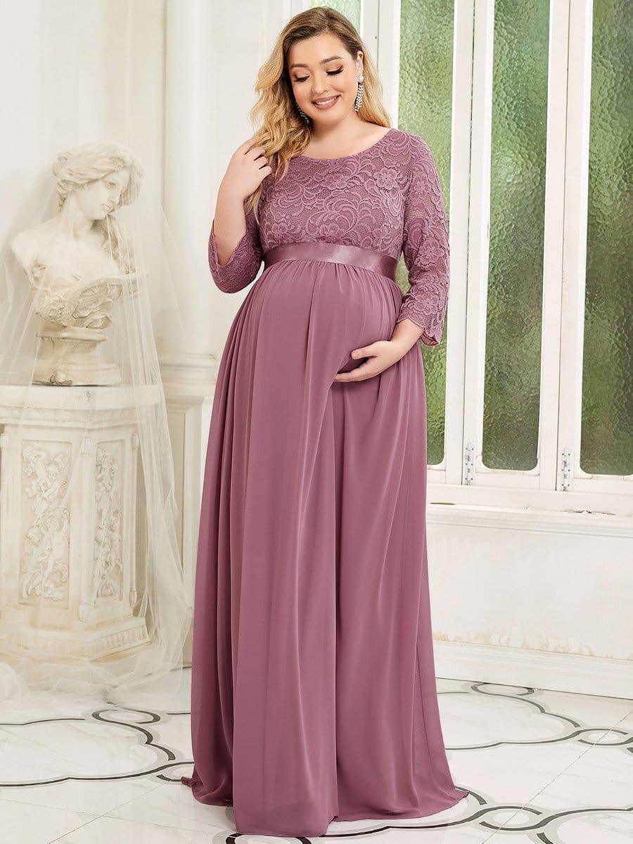 Milly Plus Size Long Lace Sleeve Maternity Formal Dresses Ever Pretty US